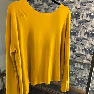 Topshop bell sleeve split back top